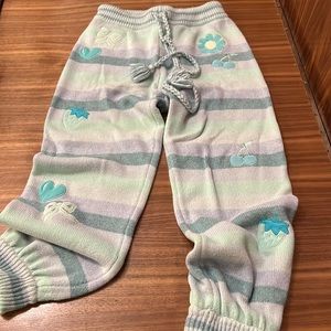 Love shack fancy sweat pants with matching cardigan